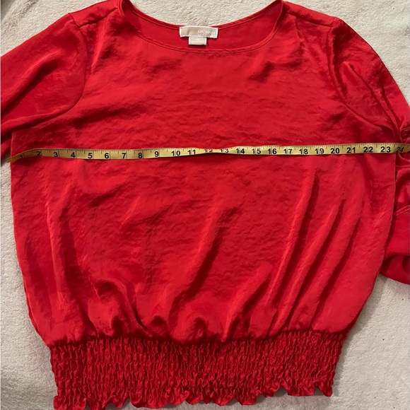 Michael Kors Red Satin Silky Blouse size 1X - Picture 8 of 8